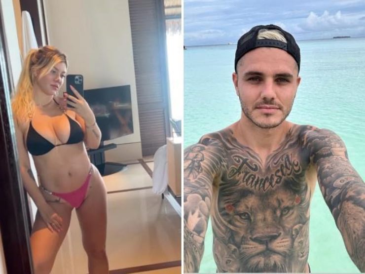 Wanda Nara e Mauro Icardi Maldive