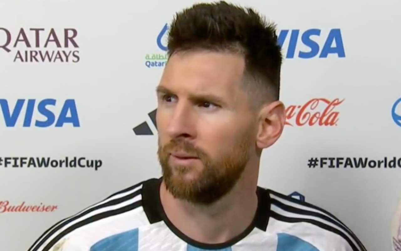 Messi durante l’intervista